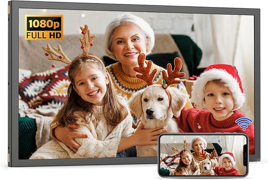 Large Digital Picture Frame 21.5 inch WiFi-Photo-Frame by FULLJA