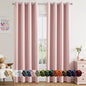 MIULEE Baby Pink Blackout Curtains by MIULEE