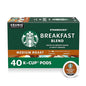 Starbucks K-Cup Coffee Pods, Medium Roast Hot or Iced Coffee, Breakfast Blend by StarbucksbyNespresso