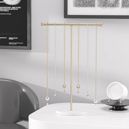 Justsoso Metal T-Bar Necklace Holder Stand, Necklace Hanging Display Stand - Image 4