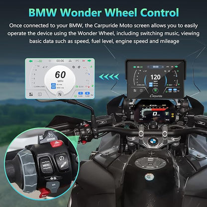CARPURIDE W502BS PRO for BMW Motorcycle CarPlay & Android Auto Dual Bluetooth - Image 3