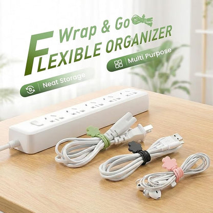 Data Cable Organizer, 2026 Upgrade Silicone Cable Ties Reusable Cable - Image 2