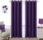 Dark Purple Curtains 84 Inch Length by KOUFALL