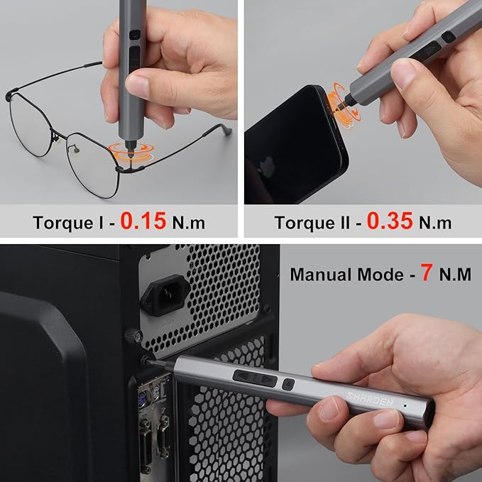 SHARDEN Mini Electric Screwdriver, 29 in 1 Small Electric Screw Driver Kit - Image 3