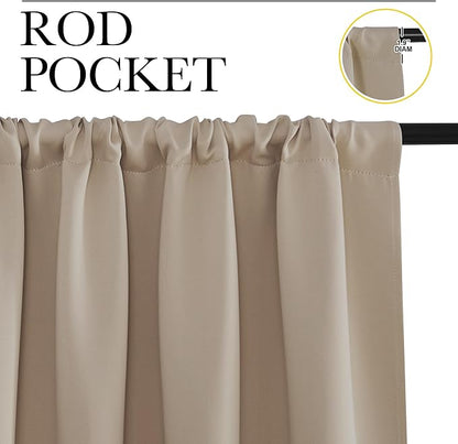 NICETOWN Blackout Curtains for RV Windows, 2 Panels, Room Darkening Window - Image 2