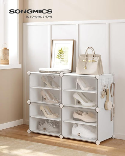SONGMICS Shoe Rack Organizer, 4-Tier Shoe Storage Cabinet - Image 2