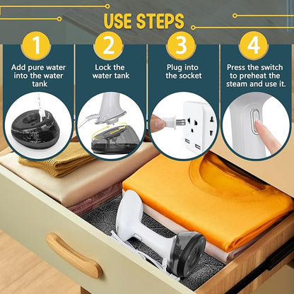 Rolipo Handheld Steamer for Clothes 1200W, Clothes Steamer - Image 6