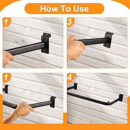 Polmart Slatwall Steel U-Shaped Hanger Rail - Image 4
