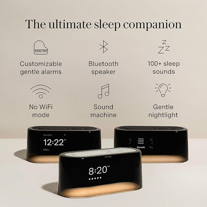 Loftie Alarm Clock with Sound Machine – Smart Alarm Clock with Light, Night - Image 2