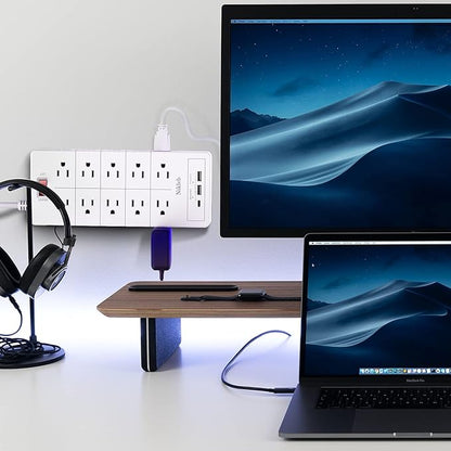 Power Strip Surge Protector 23 in 1, 6ft Extension Cord - Image 3
