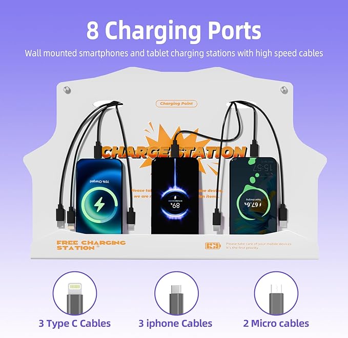 Wall Mounted Cell Phone Charging Station - Image 4