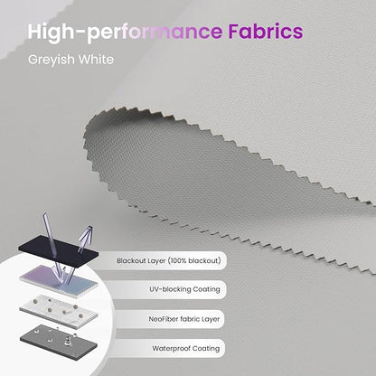 Astomi Motorized Roller Shades for Windows, Effortless Remote & Voice Control - Image 4