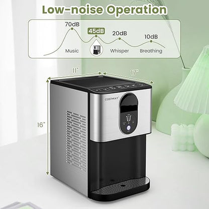 COSTWAY Self Dispensing Nugget Ice Maker Countertop, 56 Lbs/24H Soft Chewable - Image 7