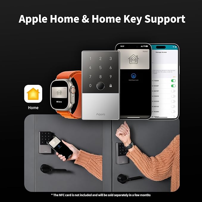 Aqara Smart Lock U100, Fingerprint Keyless Entry Door Lock - Image 3