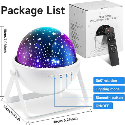 Star Projector for Kids Room, 15 Colors+Bluetooth Music Star Night Light - Image 9