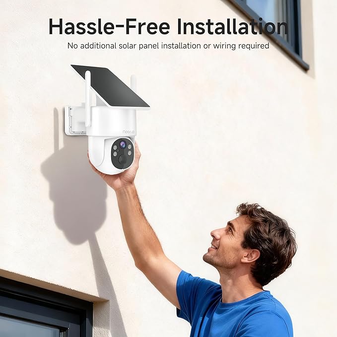 Noorio Solar Security Camera Wireless Outdoor, 2K Cameras - Image 9