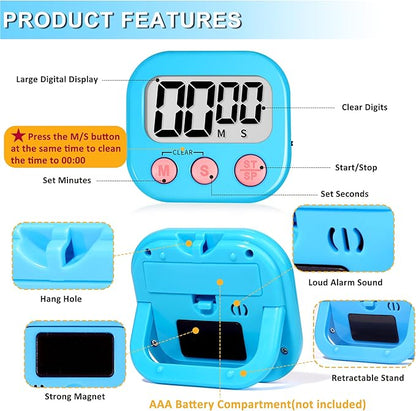 ZILLEEN Classroom Timer for Kids Teachers 2 Pack Digital Timers - Image 8