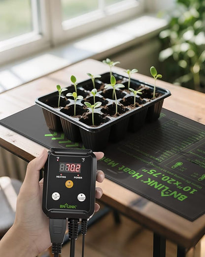 BN-LINK Seedling Heat Mat with Thermostat Controller Combo Set, Plants - Image 9