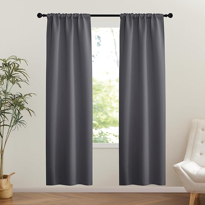 NICETOWN 1 Panel Door Curtain Privacy Thermal Insulated Noise Reducing Blackout by NICETOWN