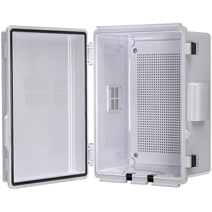 ABS Electrical Junction Box, Ventilated Design, Cable Grommets, IP65 Waterproof by ANIMACYN