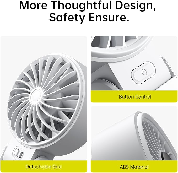 JISULIFE Handheld Fan Life7 – Ultimate Flexibility: High-Power Motor, LED - Image 9