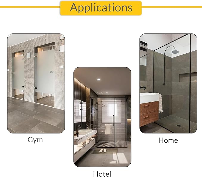 Brixwell SDCD3812MBL-CCP12-XCP25 Matte Black Frameless Shower Door Aluminum - Image 4