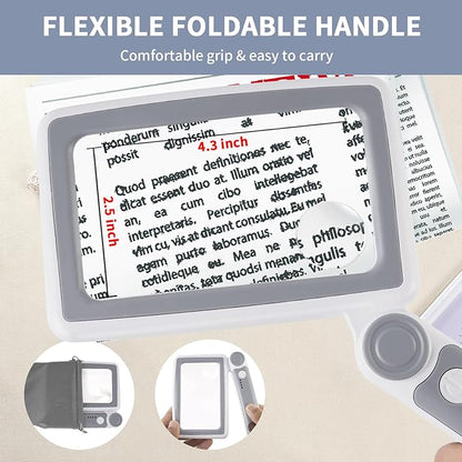 Magnifying Glass with Light, 3 Light Modes Folding Lighted Magnifying Glass - Image 3
