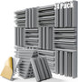24 Pack Acoustic Panels, High-Density Soundproof Wall Panels by ZELMINE