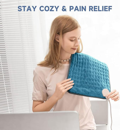 Electric Heating Pad for Back and Shoulder Pain Relief, Soft Heat Blanket - Image 2