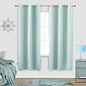 KOUFALL Aqua Colored Window Curtains Bedroom 2 Panels 72 Inch Length Blackout by KOUFALL