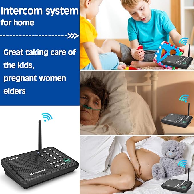Intercoms Wireless for Home, 5280 Feet Long Range Wireless Intercom System for - Image 3