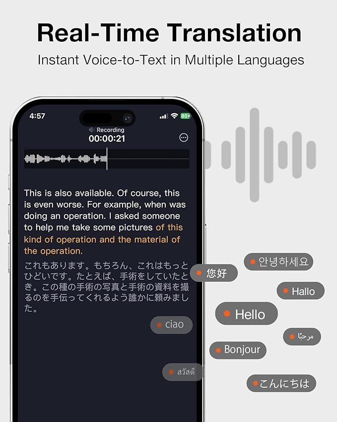 OpenNote AI Voice Recorder – Open Ear Headphones - Image 8