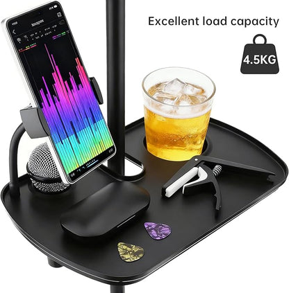 Microphone Stand Tray with Mic Phone Holder, 12.2" x 7.91" Large Shelf - Image 4