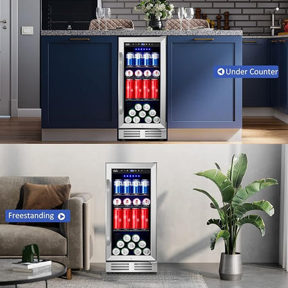 15 Inch Beverage Refrigerator and Cooler - Image 6