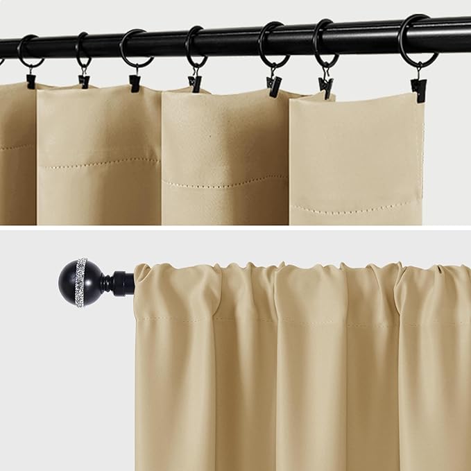 JIUZHEN Blackout Curtains for Bedroom– Thermal Insulated, Noise Reducing Room - Image 7
