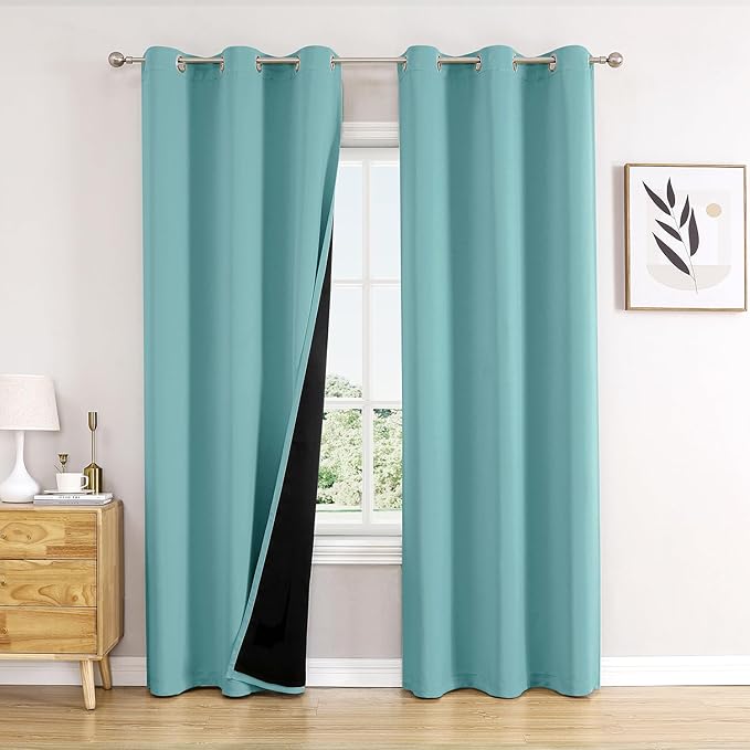 ChrisDowa 100% Blackout Curtains 84 inch Long by ChrisDowa