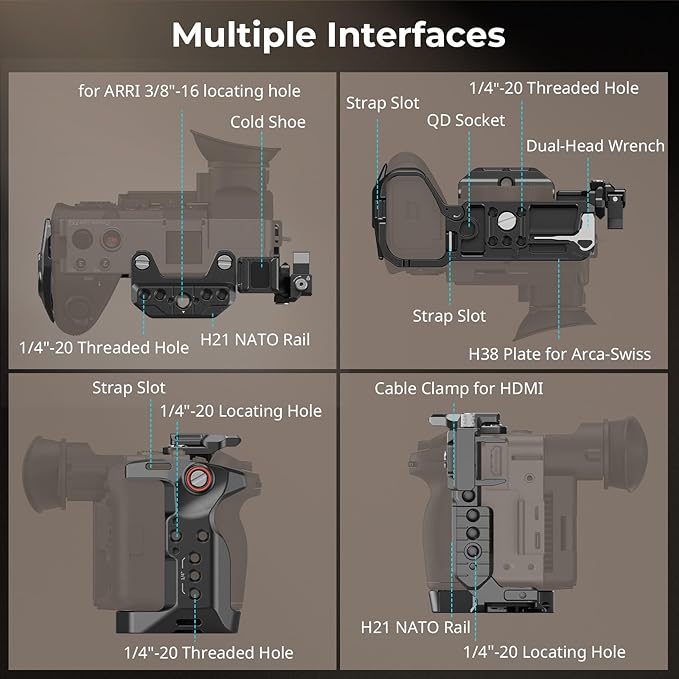 SMALLRIG Cage Kit for Sony FX2, - Image 3