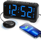 Loud Alarm Clock for Heavy Sleepers Adults, Vibrating Bed Shaker Alarm Clock by ROCAM