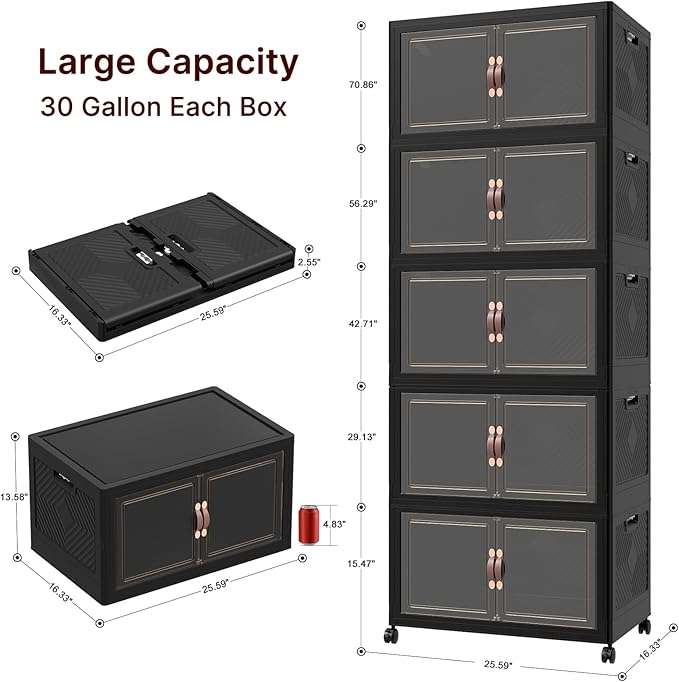 Extra Large Stackable Storage Bins - Image 2