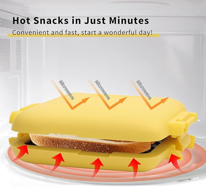 Microwave Sandwich Maker, Heat-Resistant Silicone Rubber Shell, Advanced - Image 4