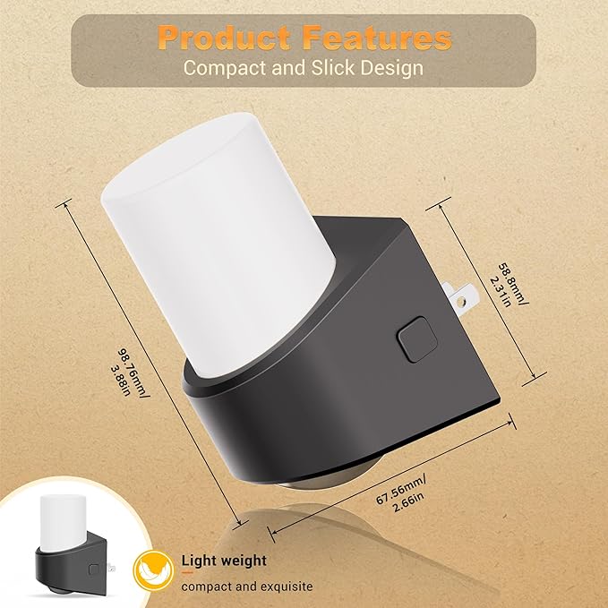 JandCase LED Night Lights Plug into Wall, Decorative Night Light - Image 6