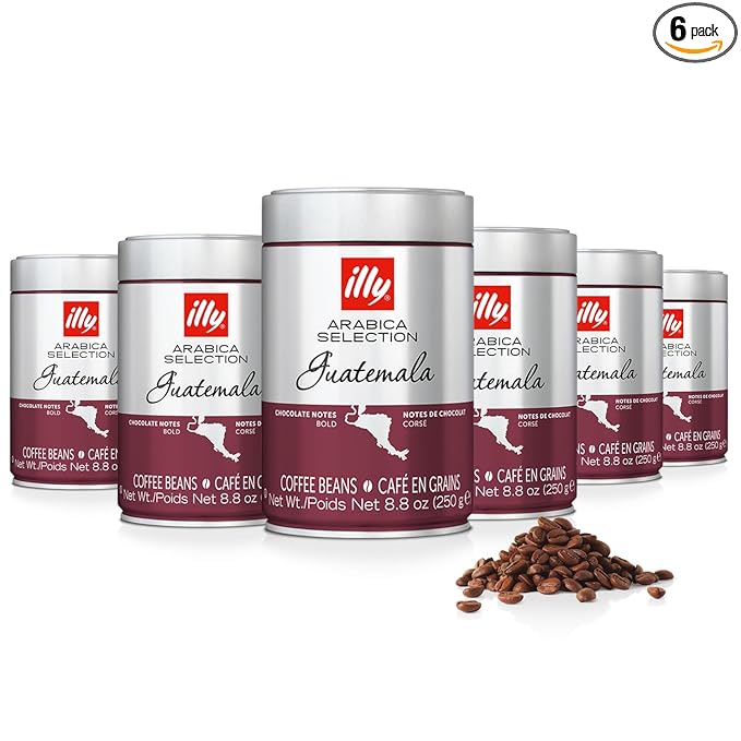 illy Whole Bean Coffee, Guatemala Single Origin Dark Roast, 100% Arabica by illy