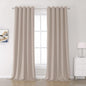 DUALIFE Light Brown Curtains 108 Inch Light Coffee Colour Blackout Curtain by DUALIFE