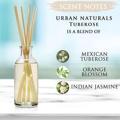 Urban Naturals Tuberose Fragrance Oil Reed Diffuser | Exotic Tuberose and - Image 8