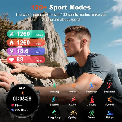 Smart Watch for Men Women Fitness: Make Answer Call Running Digital Mens - Image 4
