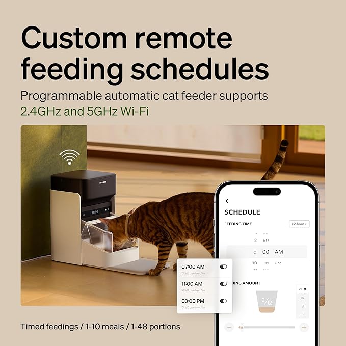 PETLIBRO Automatic Cat Feeders for 2 Cats, RFID Collar Tag for Exclusive Meals - Image 6
