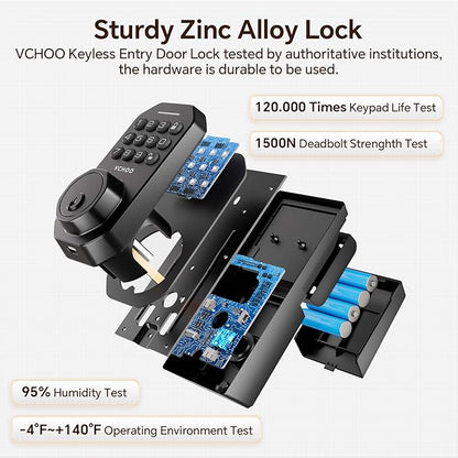 VCHOO Keyless Entry Door Lock Set Smart Locks - Image 6