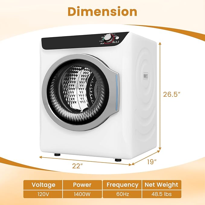 Auertech 2.6 CU. FT. Portable Dryers - Image 8
