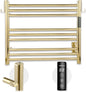 K&KALONZO Towel Warmer for Bathroom, Wall-Mounted 9-Bar Heated Towel Rack by KKALONZO