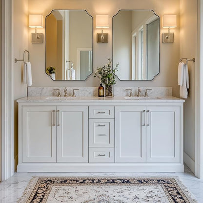 ANDY STAR Chrome Bathroom Mirror, 24x36 Inch Polished Chrome Rectangle Mirror - Image 3